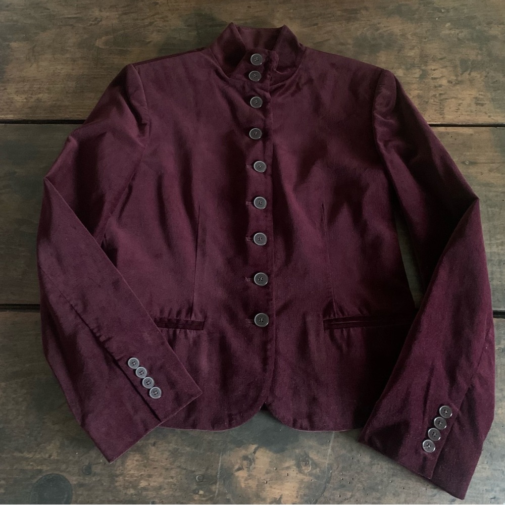 Chaps Velvet Button Down Women’s Blazer